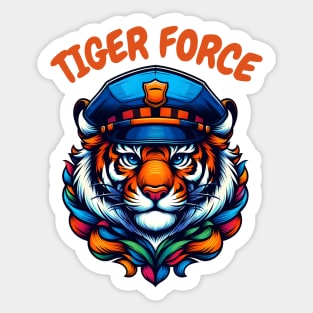 Tiger force policeman Sticker